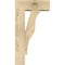 Ekena Millwork Funston Block Rough Sawn Bracket w/ Offset Brace, Douglas Fir, 6"W x 14"D x 26"H BKT0604X14X26FST05RDF - alternate 3